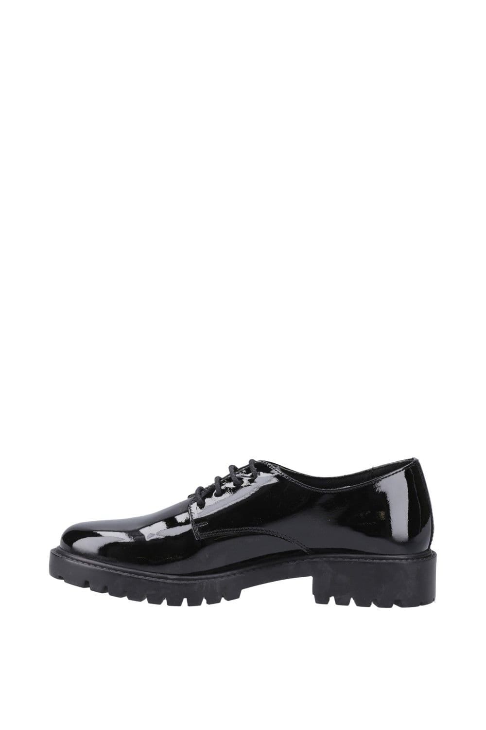 Hush Puppies Hush Puppies Women's Aubrey Lace Up Patent Junior in Black - 4