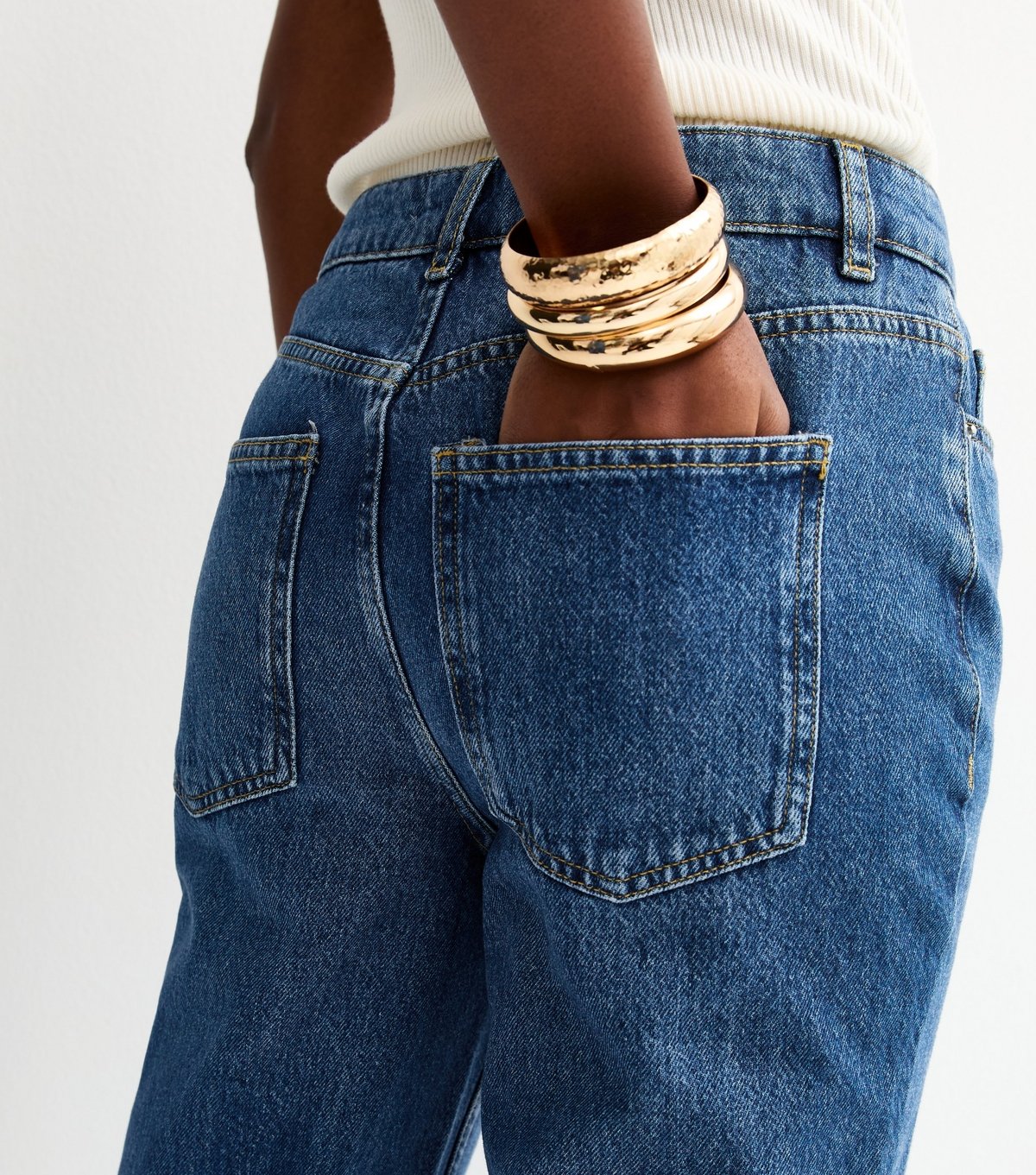 New Look Women's Anica Blue Straight Leg Jeans New Look - 2