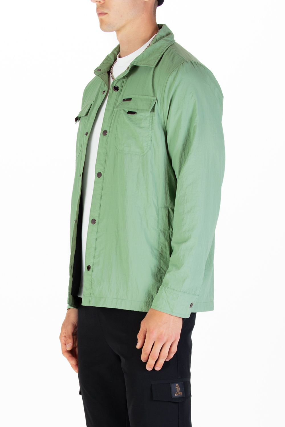 Luke 1977 Luke 1977 Men's Seattle Shacket in Light Green - 3