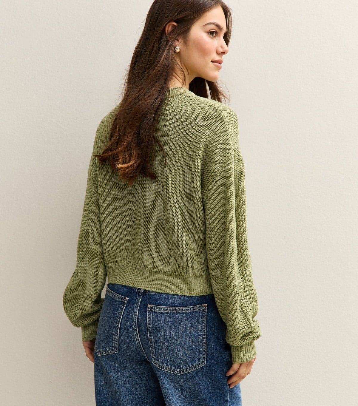 New Look Women's Petite Light Green Knitted Meet-The-Jean Jumper New Look - 4