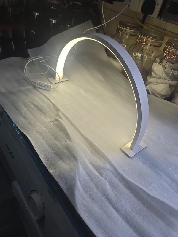 Amazon Twowin half moon lamp for nails or lashes