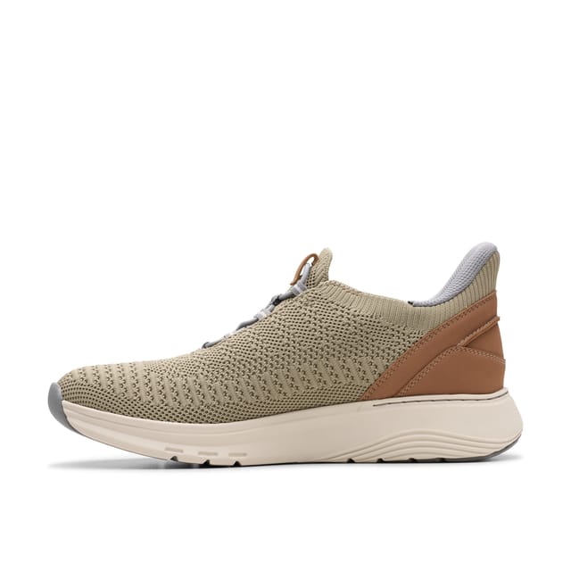 Clarks Clarks Men's Motion Trek LO Sand Knit Trainers, Walking in Beige - 2