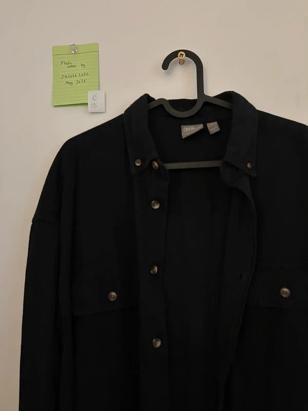 ASOS ASOS black shacket small long sleeve shirt jacket 36-38 inch chest Levi’s button up