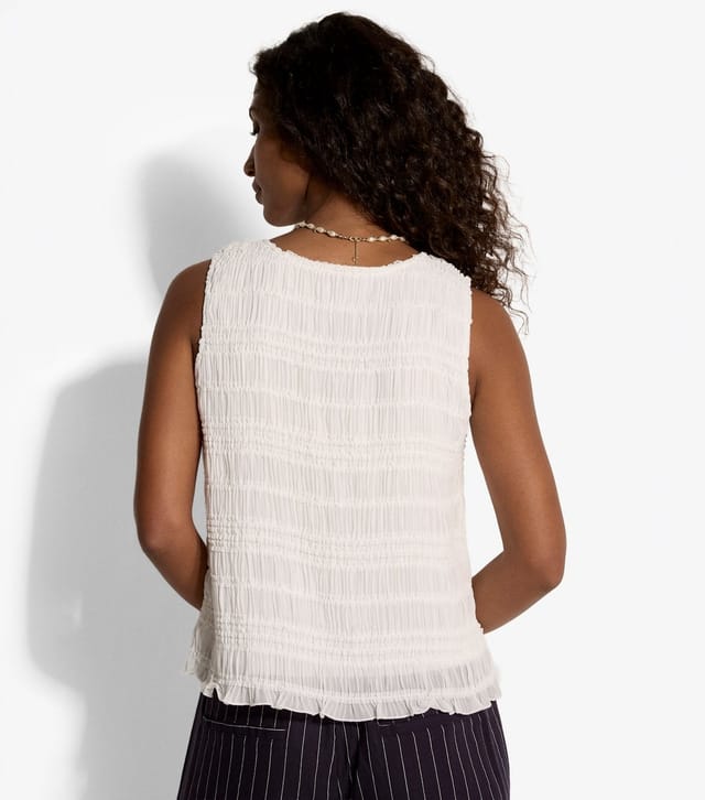 Apricot Women's Cream Ruched Sleeveless Top Apricot New Look - 3