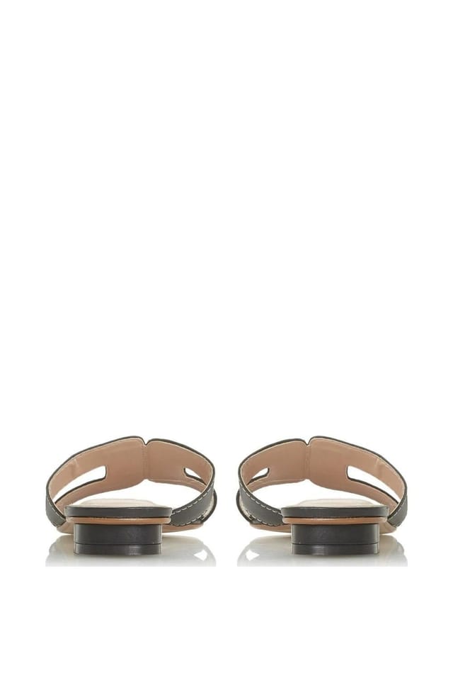 Dune London Dune London Women's 'Loupe' Leather Sliders in Black - 3