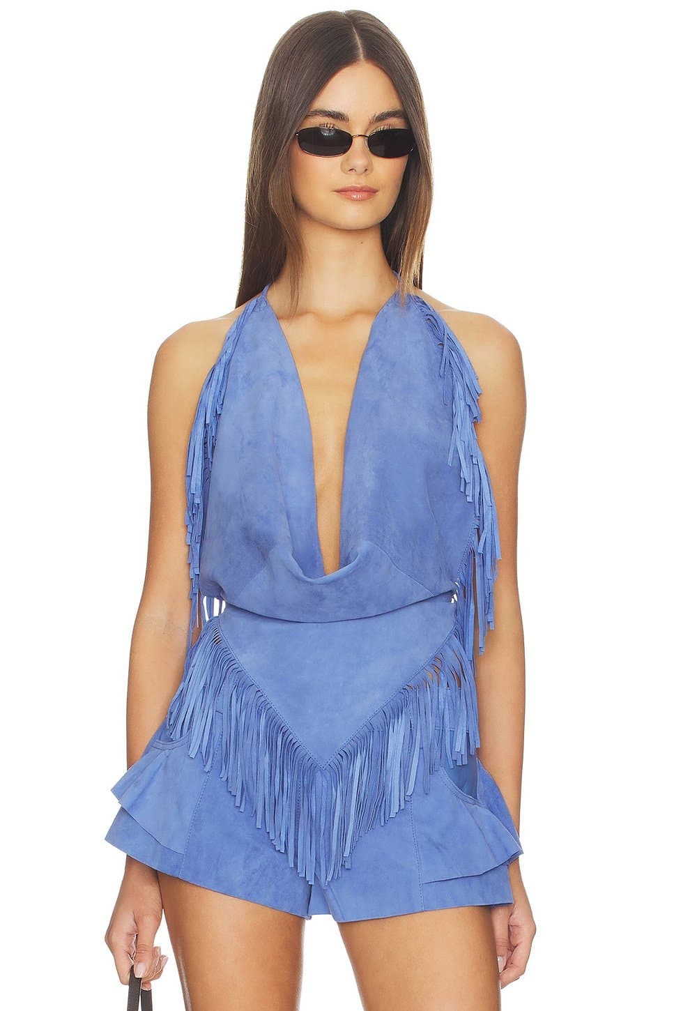 revolve Fringed Halter Top