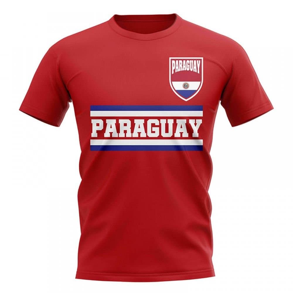 Paraguay Paraguay Men's Personalised Core Football Country T-Shirt in Red