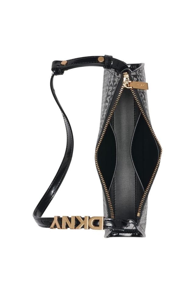 DKNY DKNY Women's Avril Tz Shoulder New York Logo Black - 3