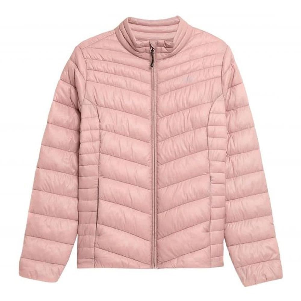 4F 4F Women's Quilted Puffer Jacket in Pink