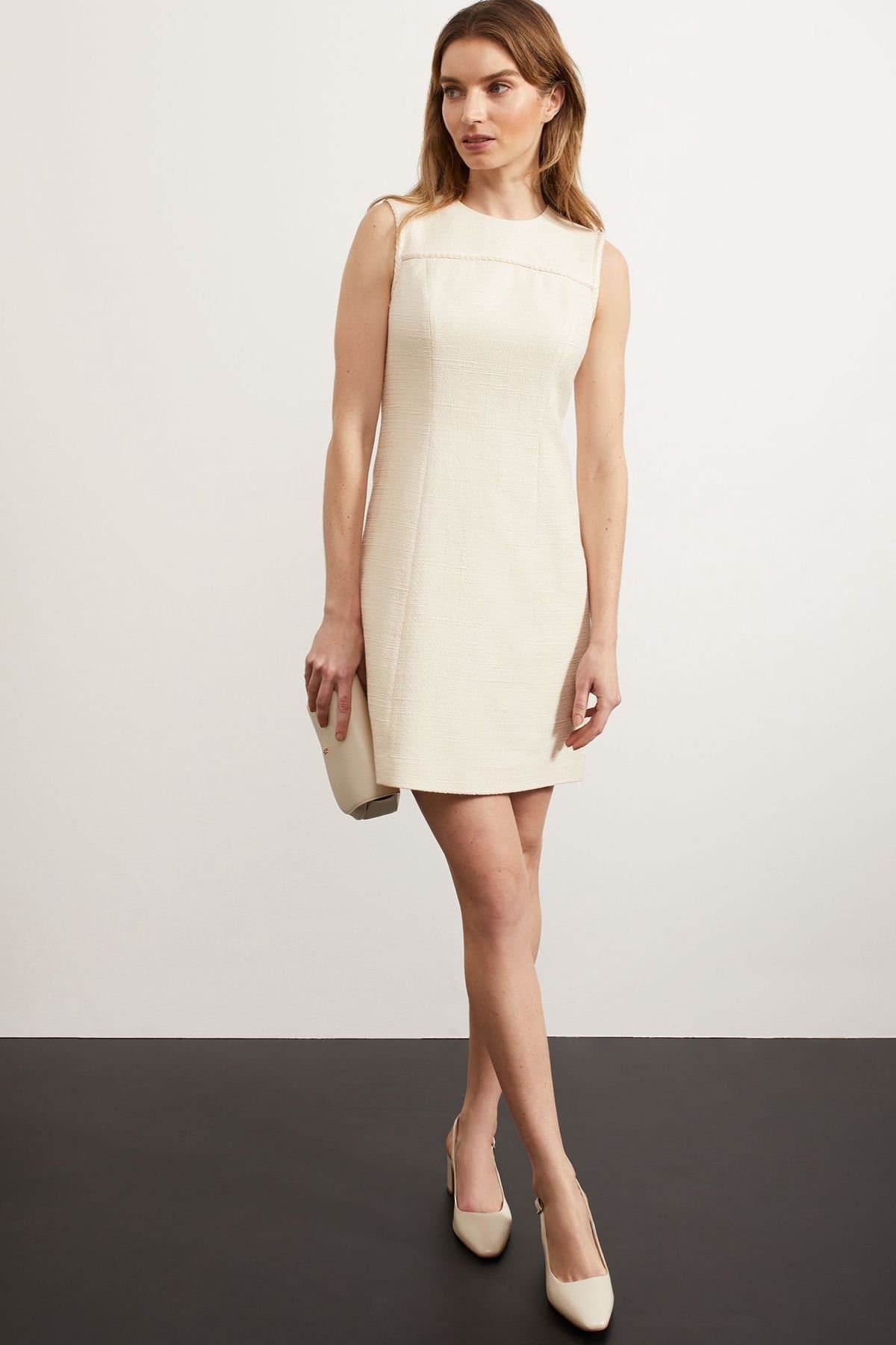 Hobbs London Hobbs London Women's Hinton Sleeveless Mini Dress in Lemon