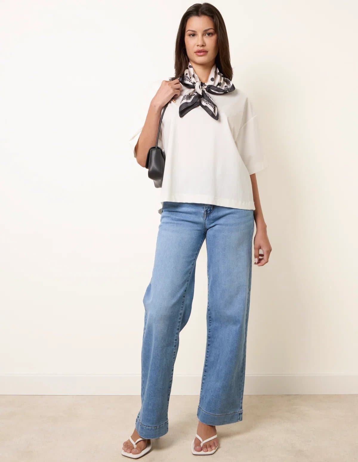 Blue Vanilla Hem Wide Leg Soft Jeans