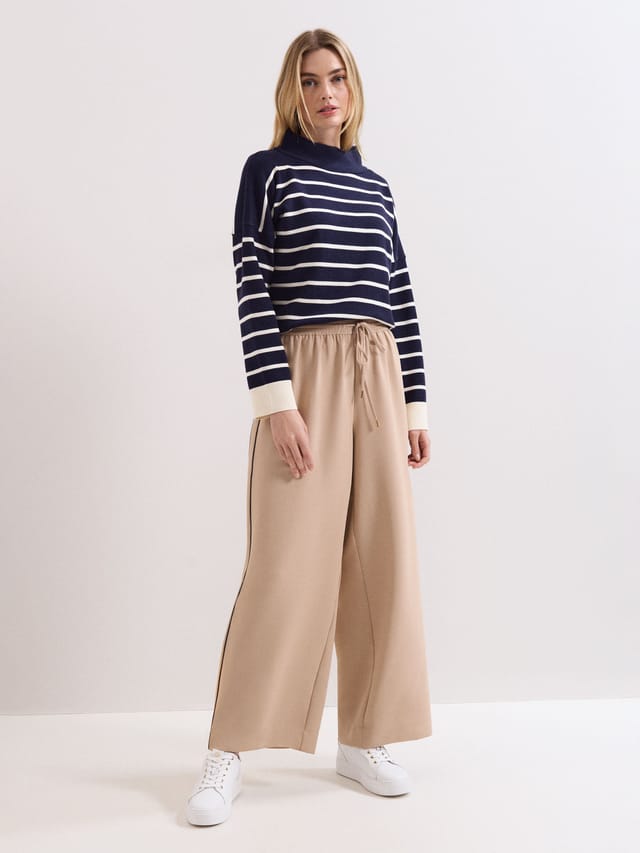Phase Eight Phase Eight Women's Salima Roll-Neck Jumper in Mid Navy - 2