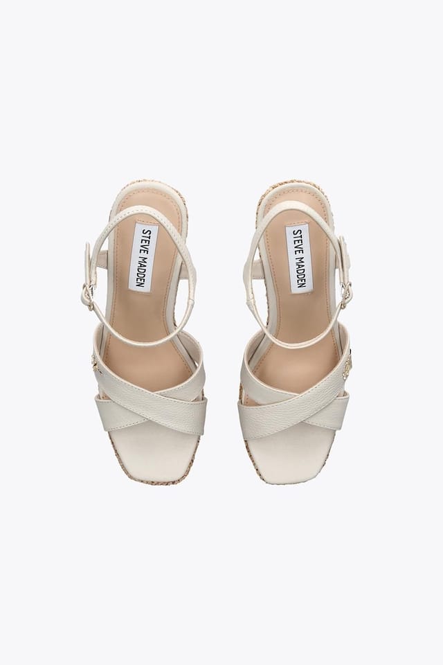 Steve Madden STEVE MADDEN Women's 'Cylo White' Leather Sandals in White - 2