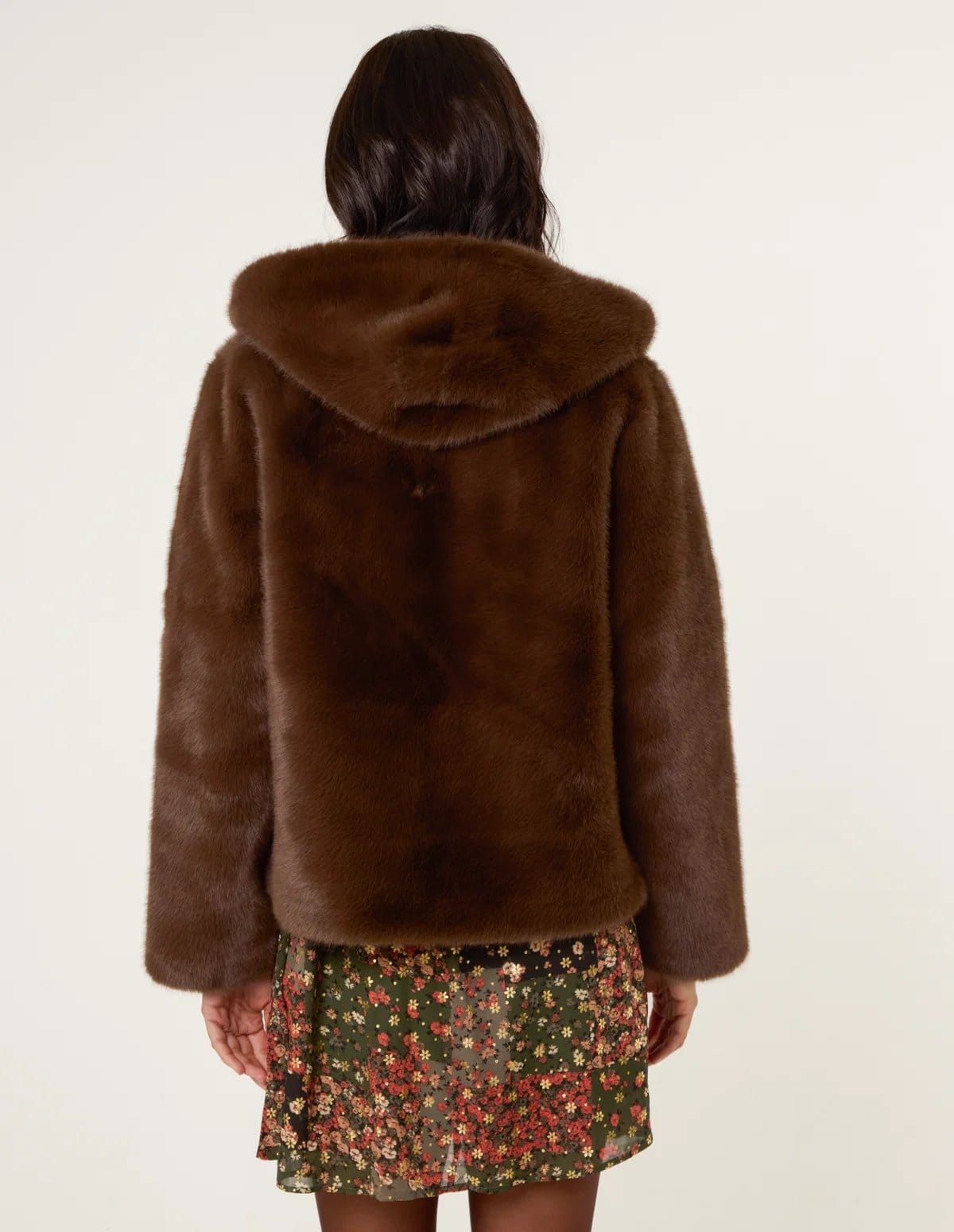 Blue Vanilla Faux Fur Hooded Jacket - 4