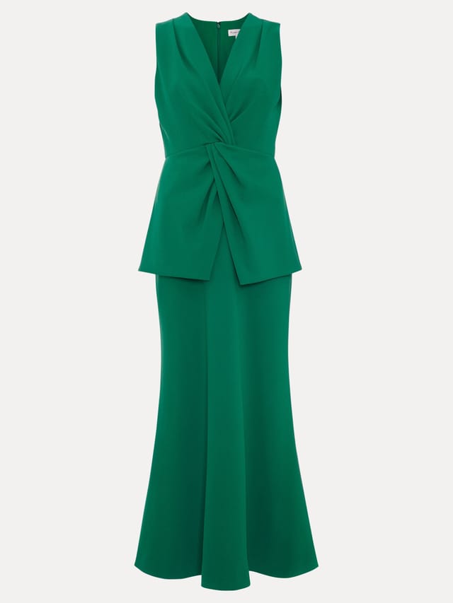 Phase Eight Phase Eight Women's Nisha Twist Front Maxi Dress in Emerald - 2