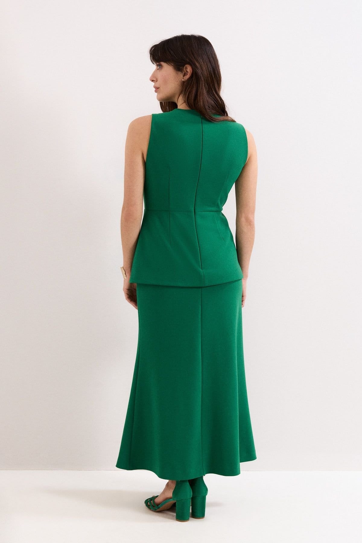 Phase Eight Phase Eight Women's Nisha Twist Front Maxi Dress in Emerald - 4