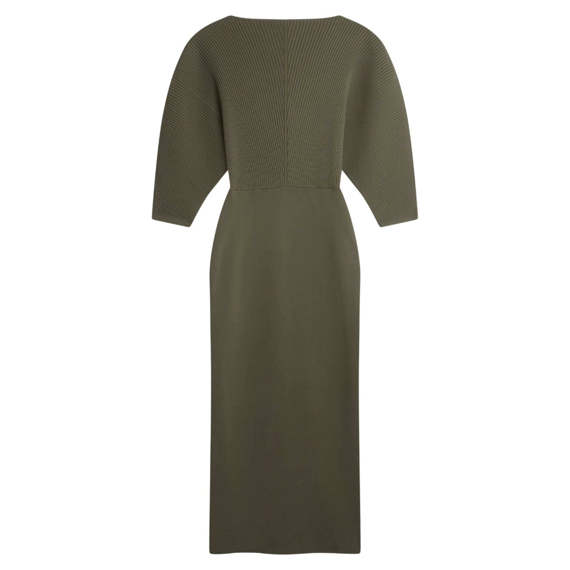 Ted Baker Ted Baker Women's Vanitha Short Sleeve Crew Neck Maxi Dress in Olive