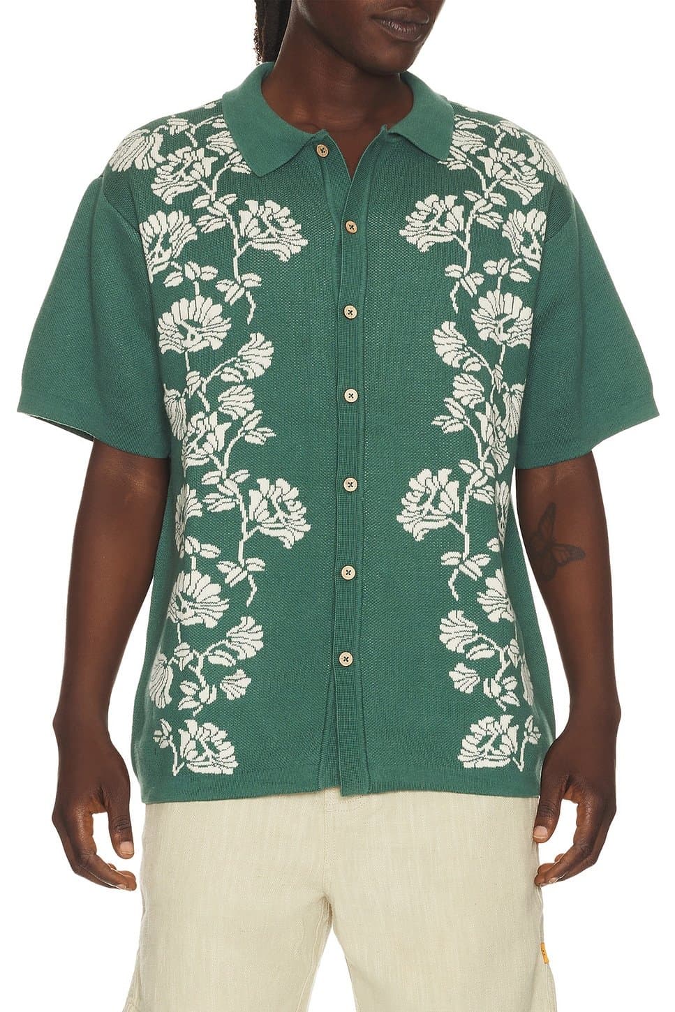 revolve Peace Flower Knit Shirt
