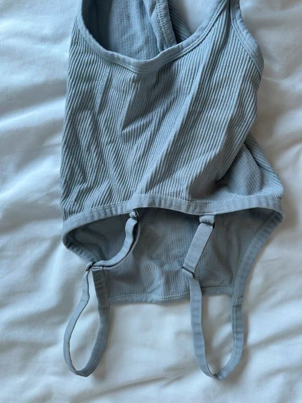 Urban Outfitters Basic ribbed urban outfitters square neck bodysuit