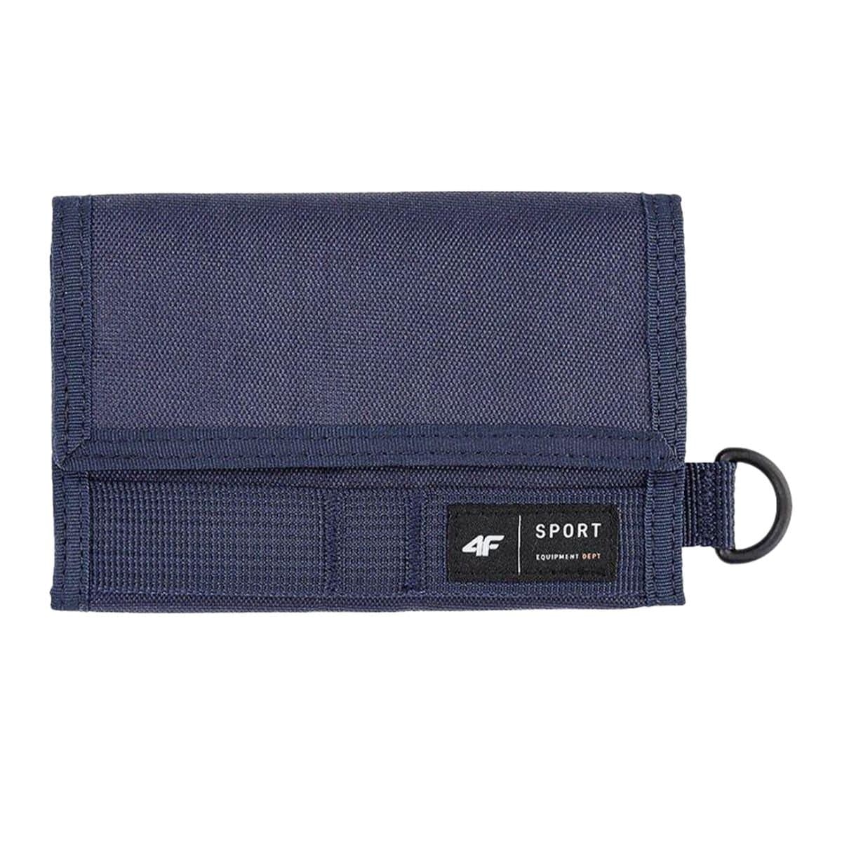 4F 4F Men's WSS24AWALU007 Textile Wallet in Navy