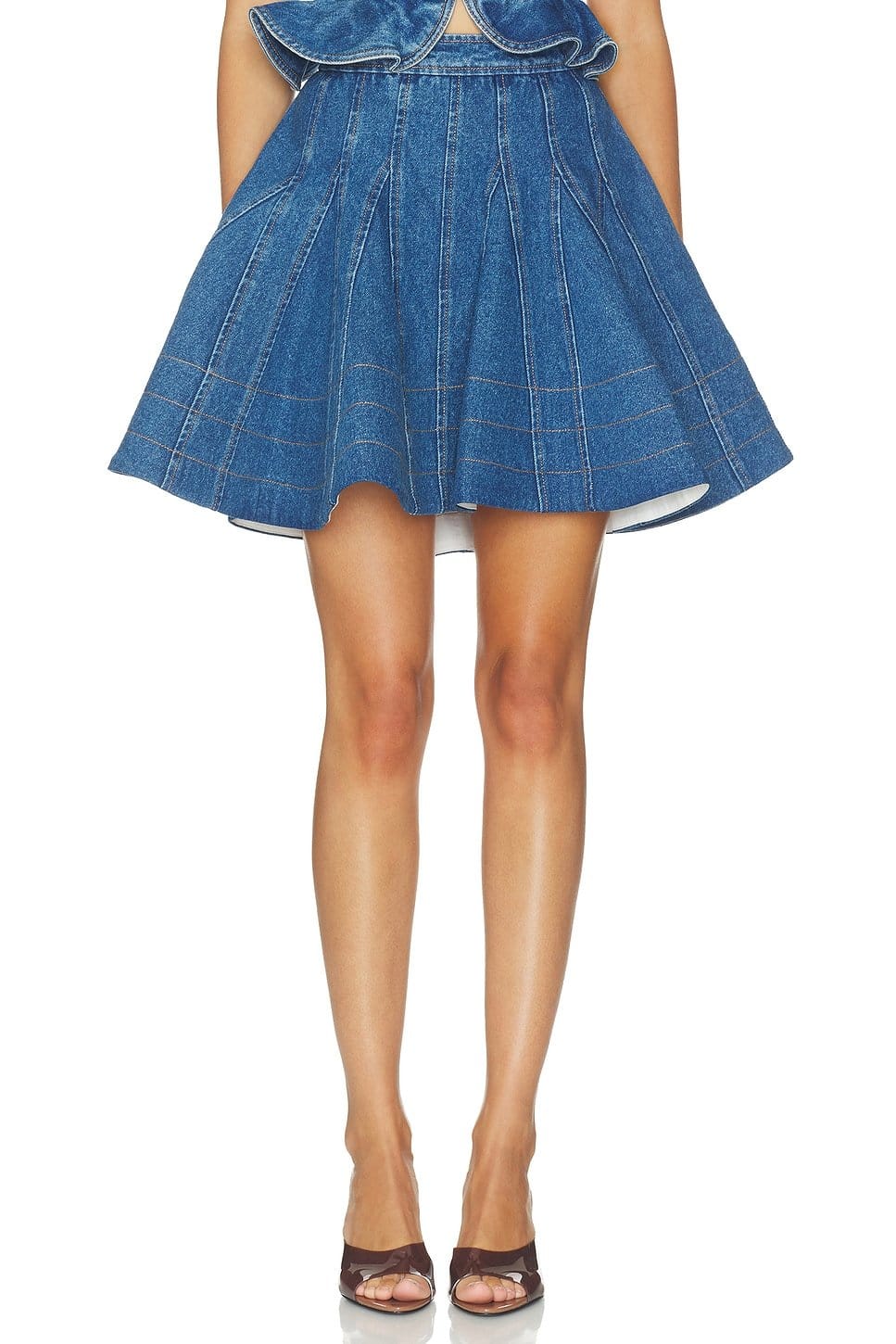 revolve Kalle Godet Denim Skirt - 1