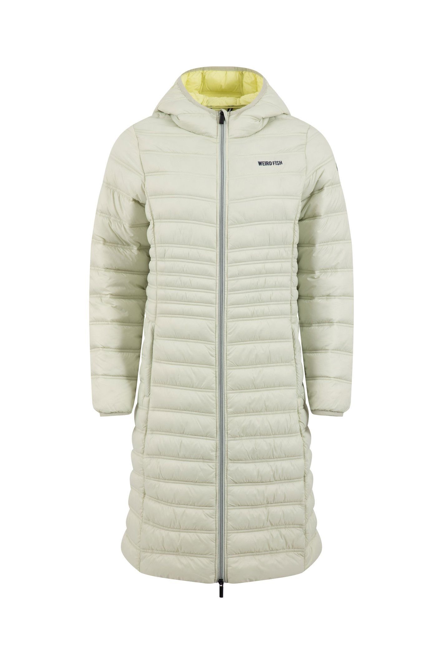 Weird Fish Weird Fish Women's Ravinia Lightweight Padded Mid-Line Jacket in Light Green - 2