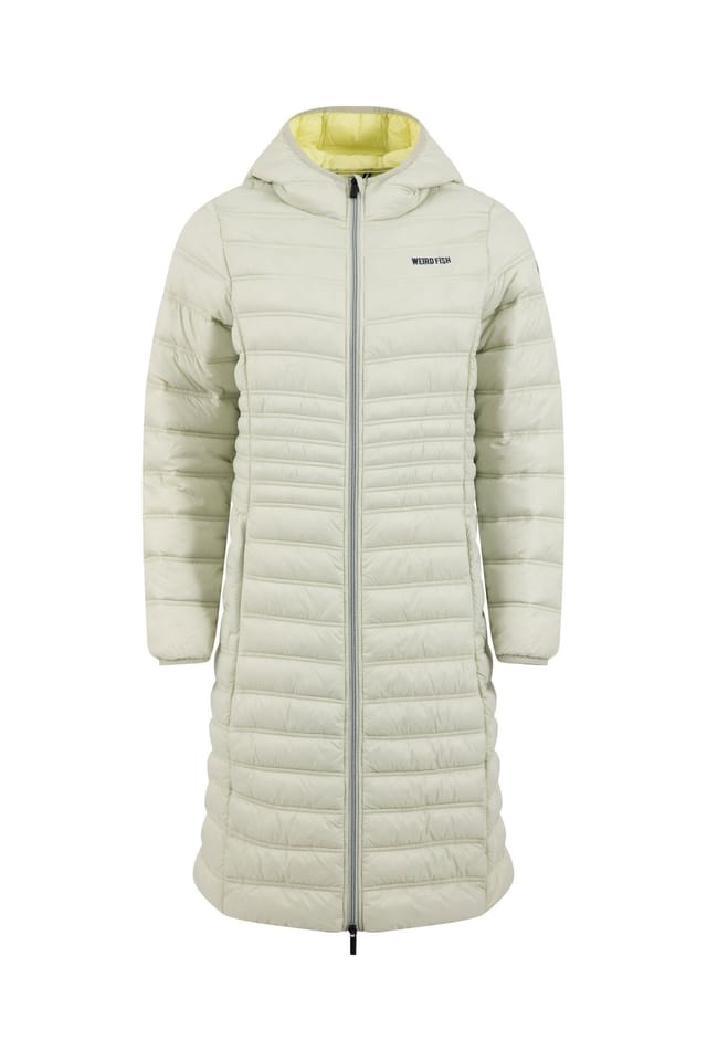 Weird Fish Weird Fish Women's Ravinia Lightweight Padded Mid-Line Jacket in Light Green - 2