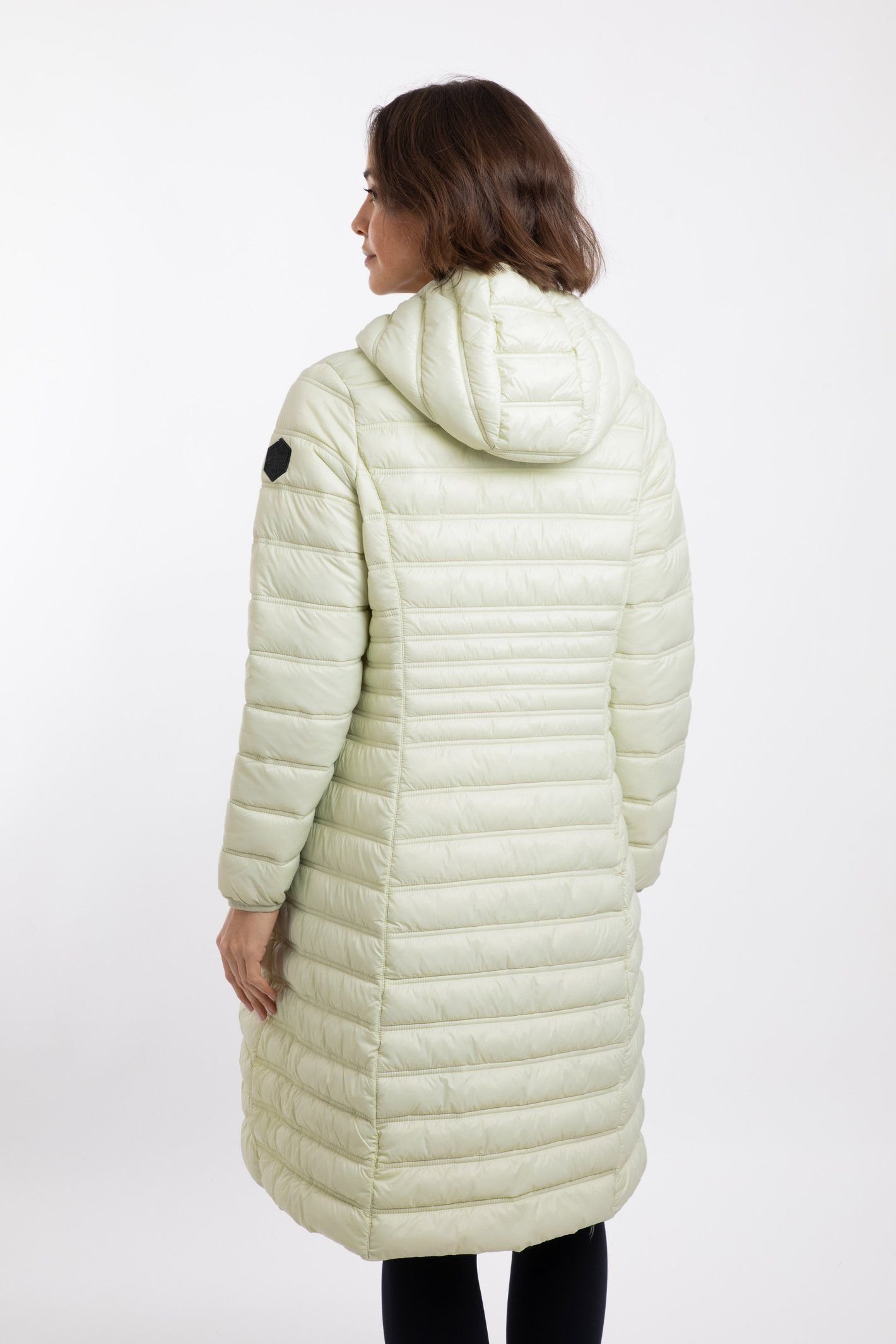 Weird Fish Weird Fish Women's Ravinia Lightweight Padded Mid-Line Jacket in Light Green - 3