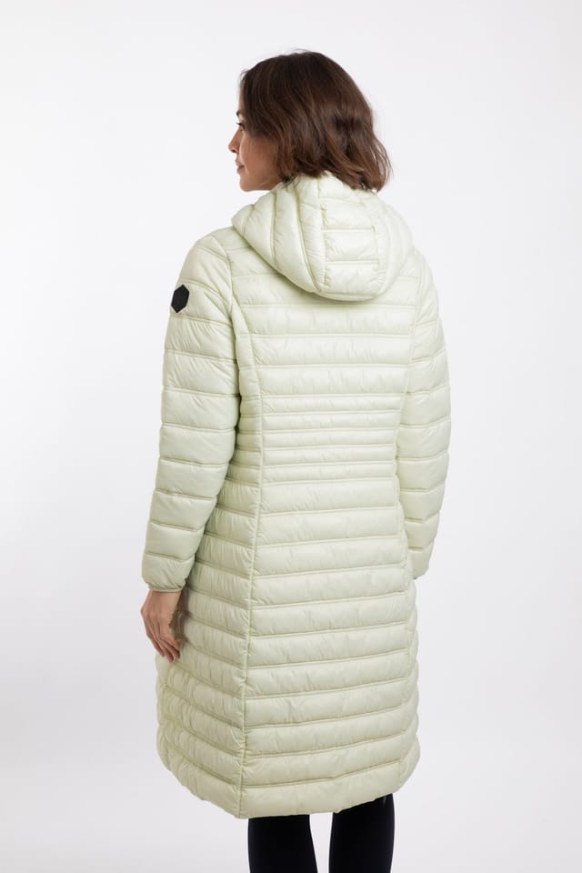 Weird Fish Weird Fish Women's Ravinia Lightweight Padded Mid-Line Jacket in Light Green - 3
