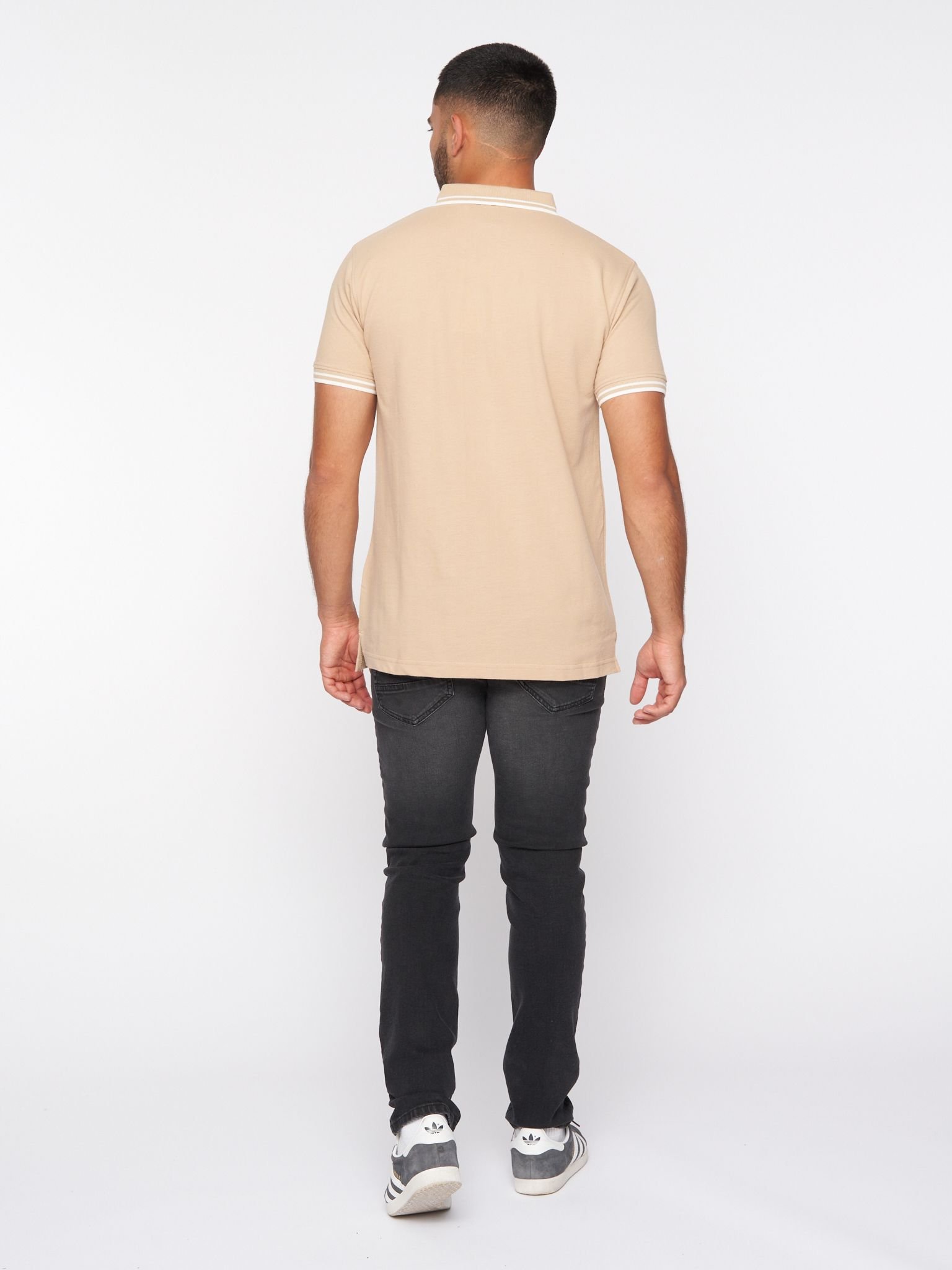 One True Saxon One True Saxon Men's Dexon Polo in Stone - 4