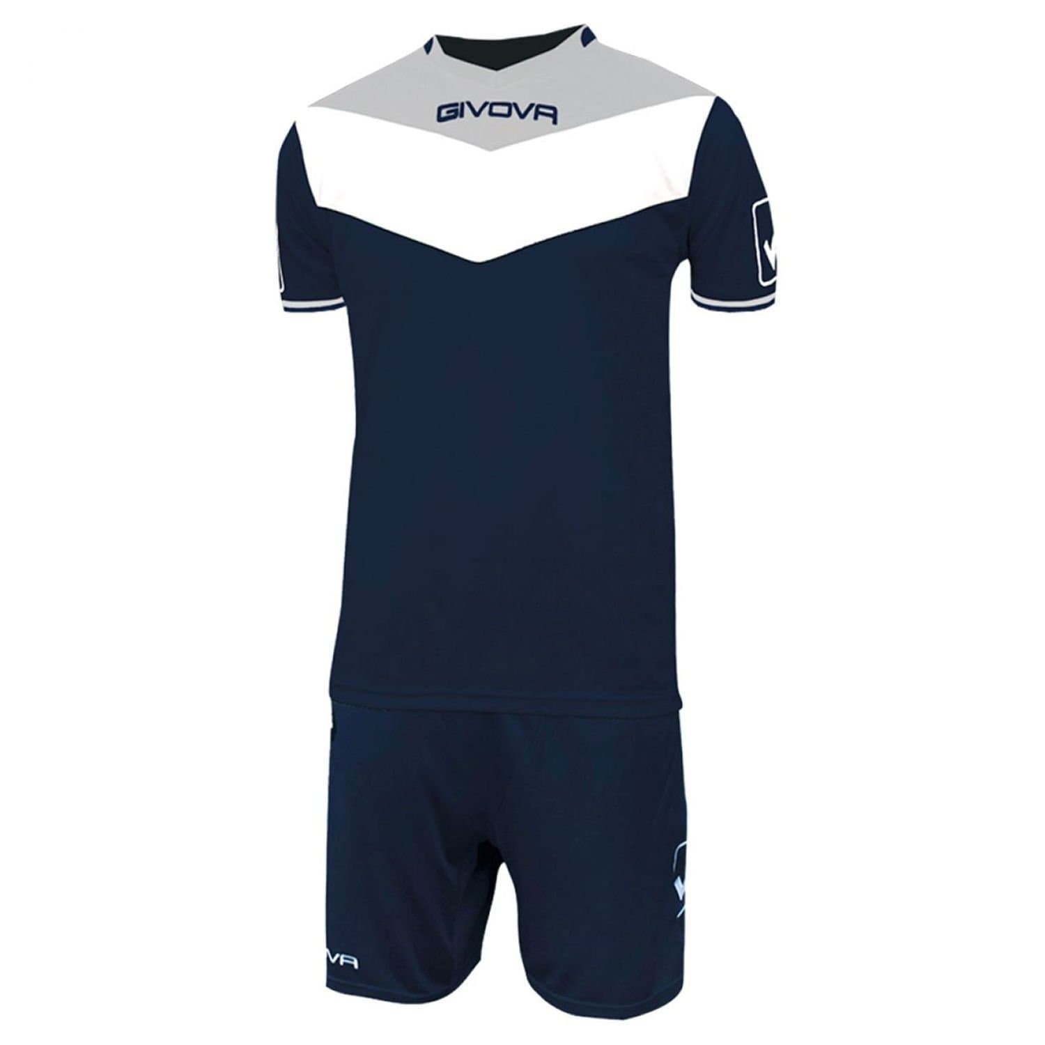 Givova Givova Men's T-Shirt & Shorts Set in Mid Navy