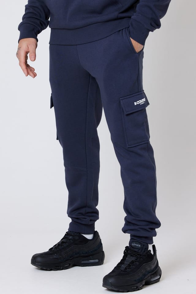BCouture BCouture Men's 3-Pack Fleece Cargo Joggers - 3
