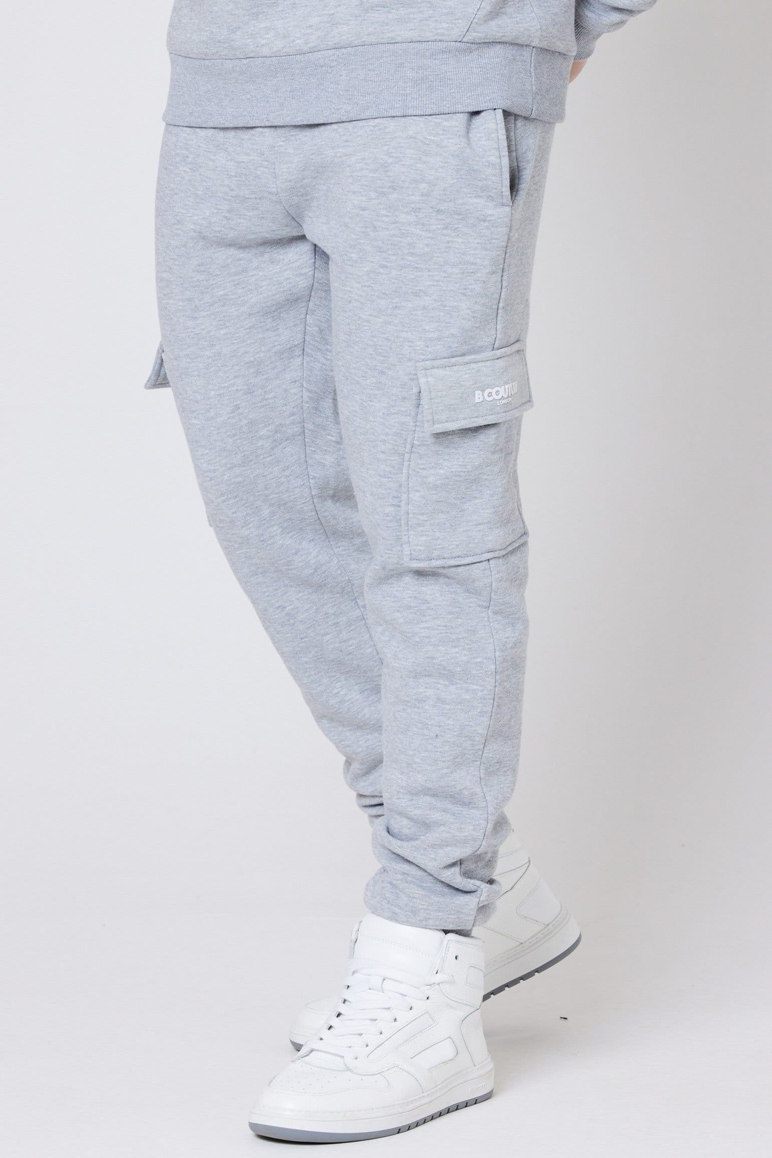 BCouture BCouture Men's 3-Pack Fleece Cargo Joggers - 4