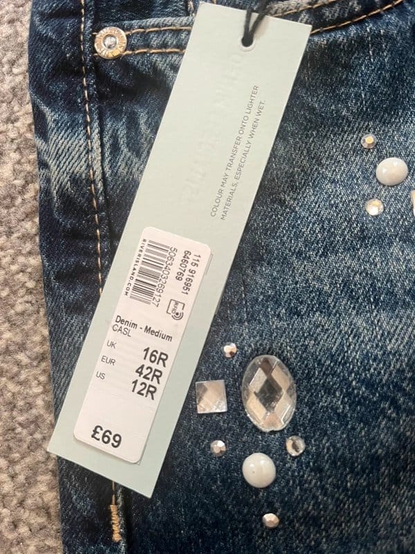 River Island River Island straight jeans size 16 - 1