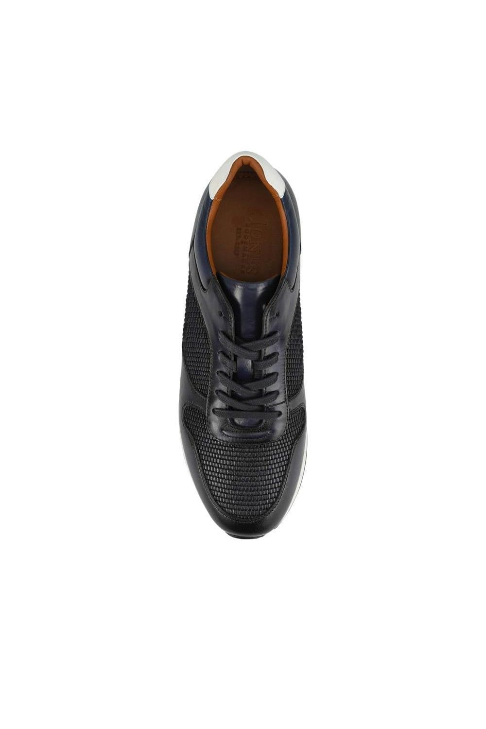 Jones Bootmaker Jones Bootmaker Men's St Louis Casual Leather Lace Up Trainers in Navy - 4