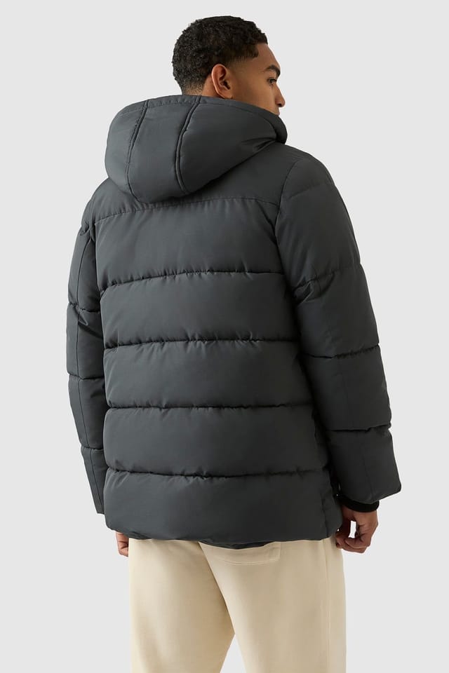Reebok Reebok Men's Puffer Parka Jacket in Charcoal - 2