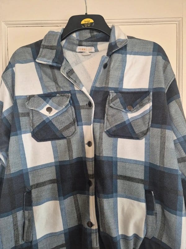 Femme Luxe Femme lux Womens check shacket|Size 10 (please read description) - 1