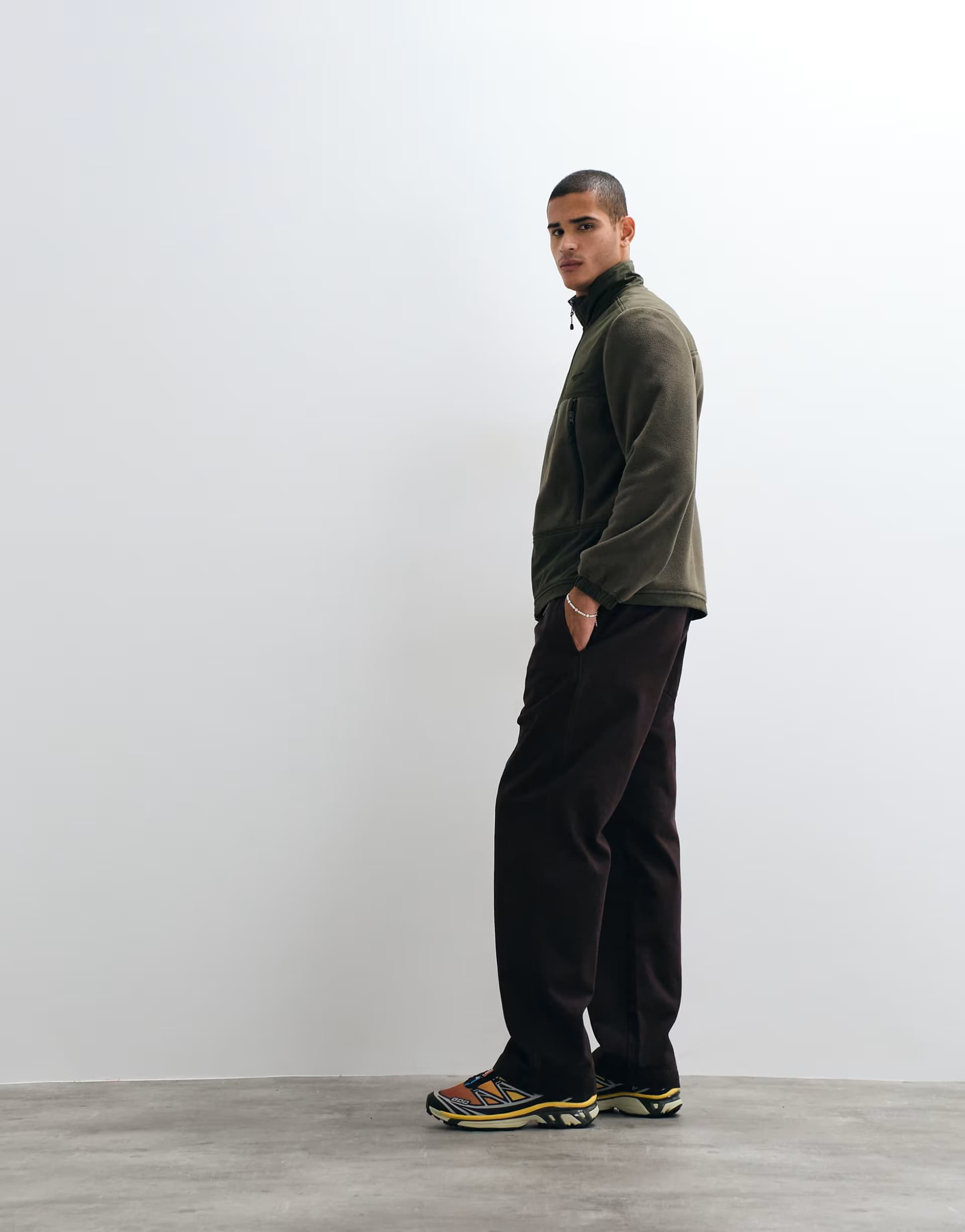 ASOS Carhartt WIP floyd wide leg jogger in brown
