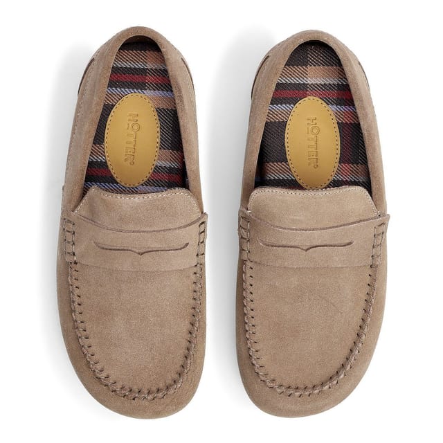 Hotter Hotter Women's 'Serene' Suede Slippers in Taupe - 3