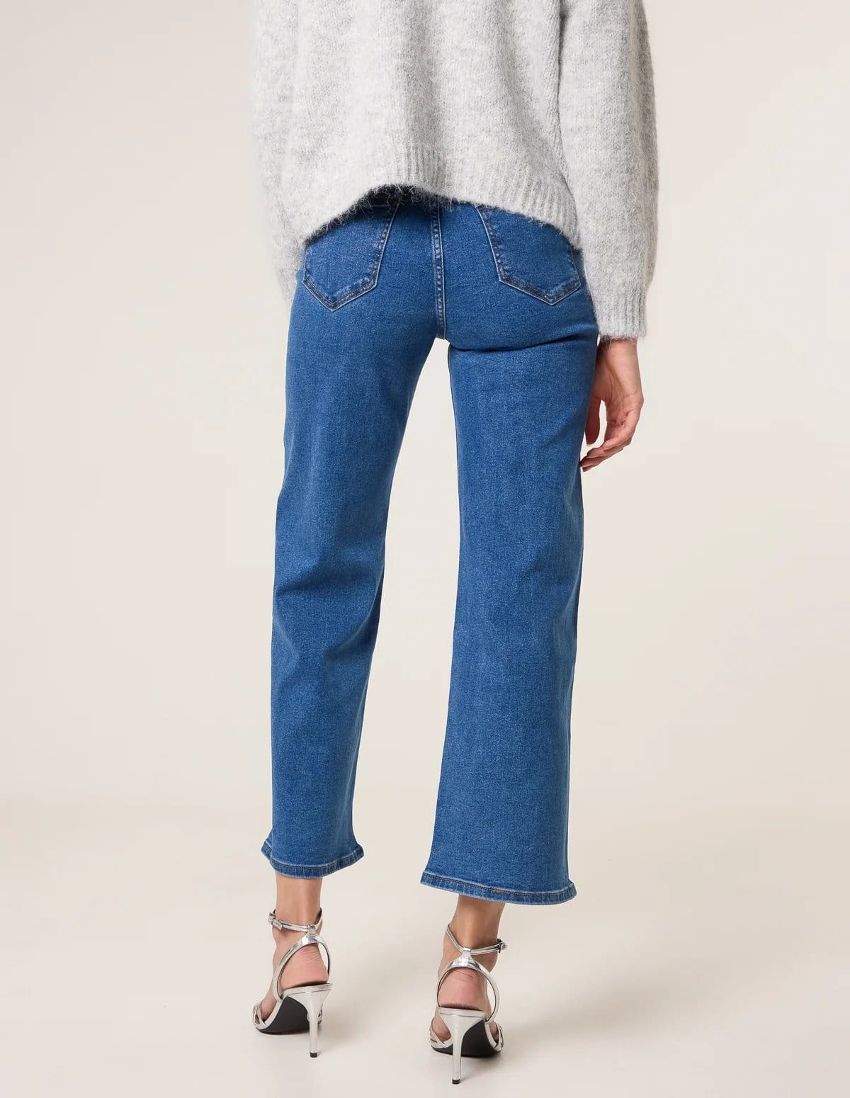 Blue Vanilla Vertical Stripe Diamante Jeans - 4