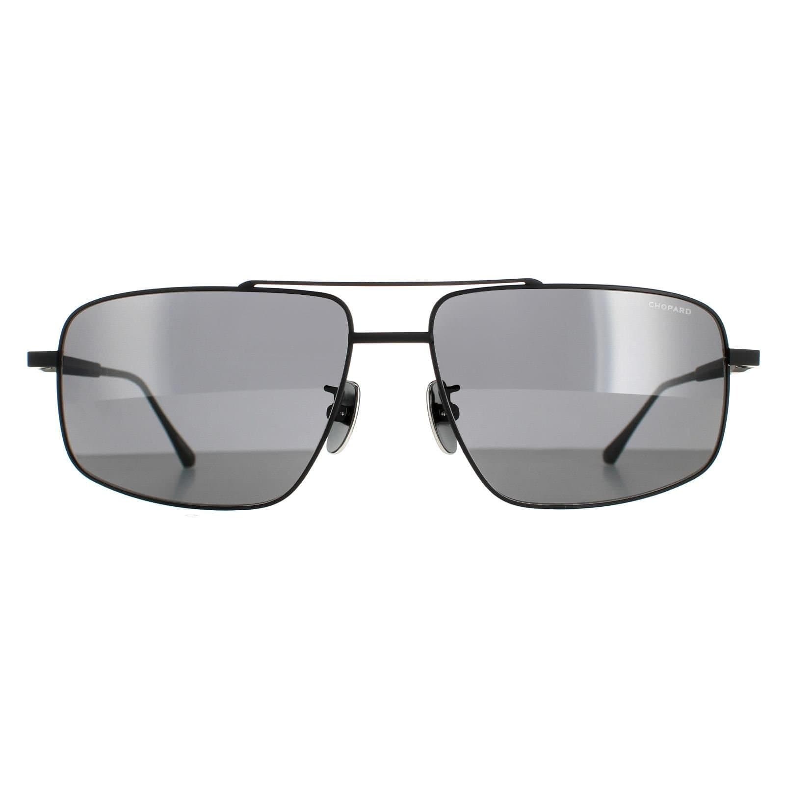 Chopard Chopard Men's Aviator Semi Matte Black Smoke Polarised SCHF21M