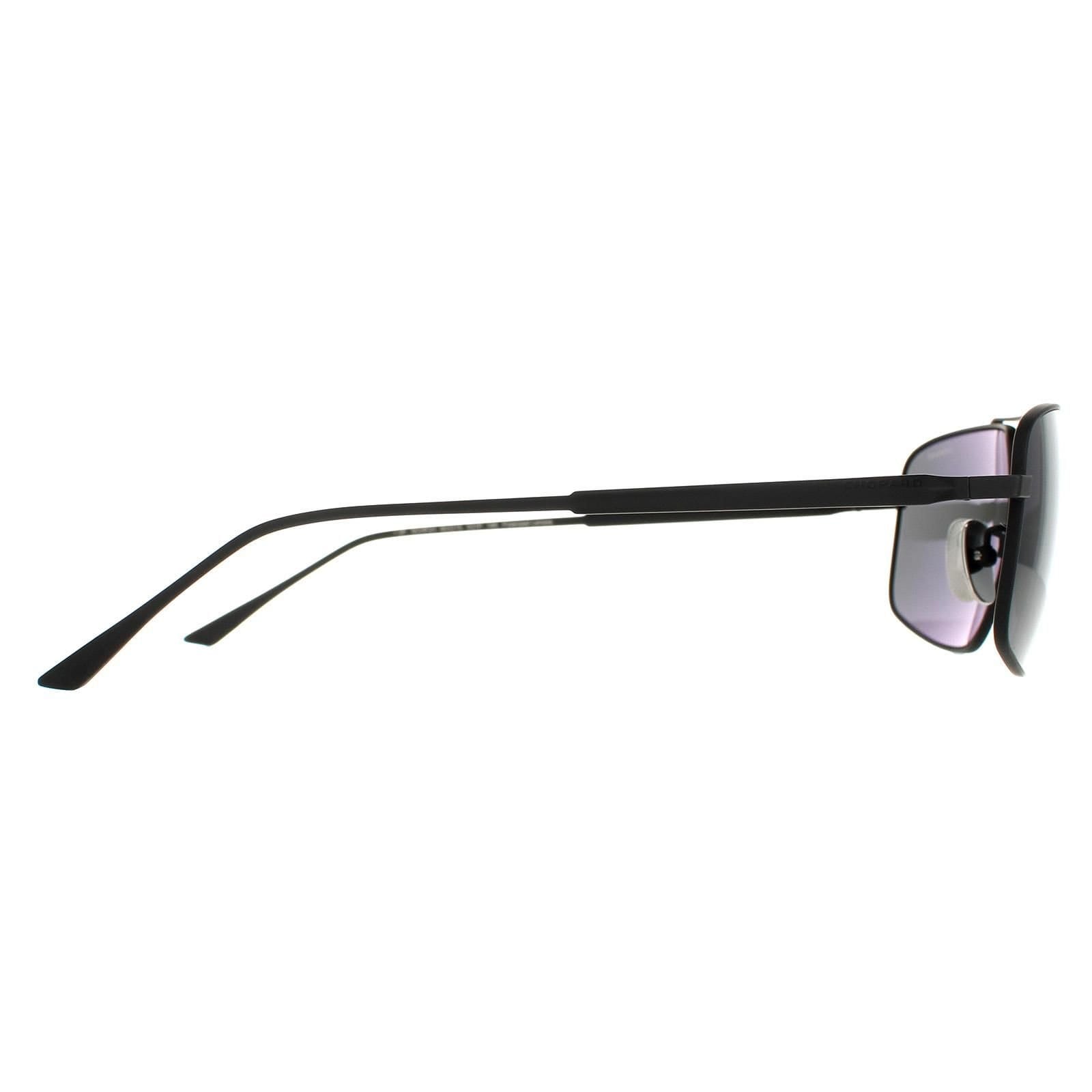 Chopard Chopard Men's Aviator Semi Matte Black Smoke Polarised SCHF21M - 4