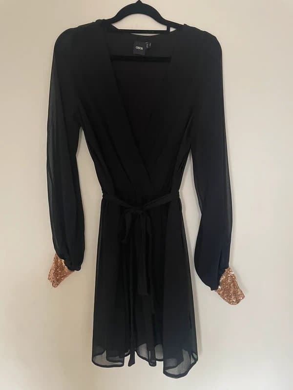 ASOS ASOS Black Gold Dress | 8