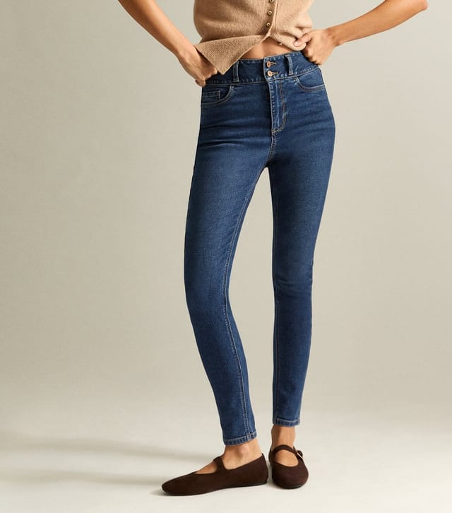 New Look Women's Dark Blue High Waist Yazmin Skinny Jeans New Look - 3