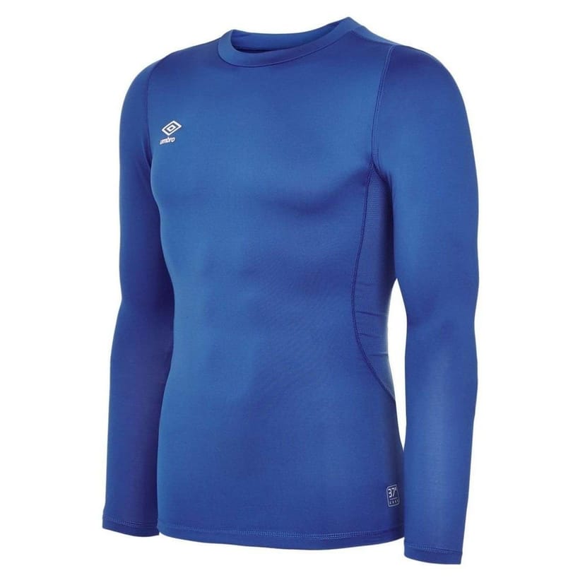 Umbro Umbro Men's Core Crew Neck Long-Sleeved Base Layer Top in Blue - 1