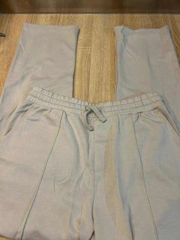 Bershka Bershka Light Grey Jog Pants Medium