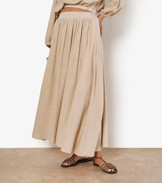 Apricot Women's Stone Pleated Midi Skirt Apricot New Look - 2