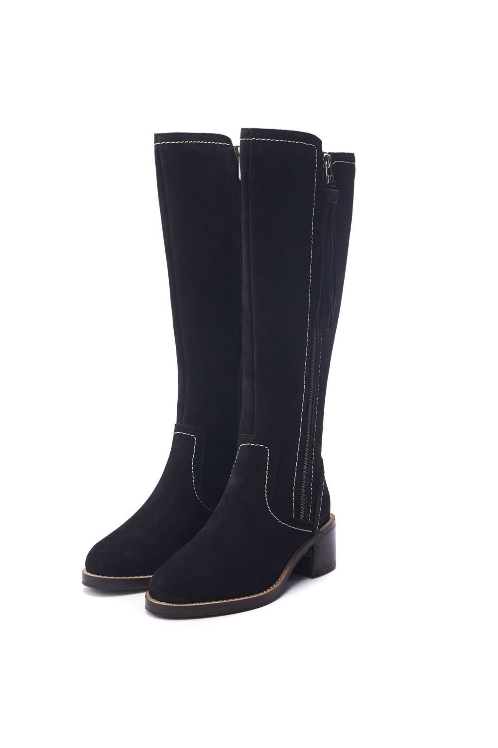 Moda In Pelle Moda In Pelle Women's 'Rodell' Suede Heeled Boots in Black - 2