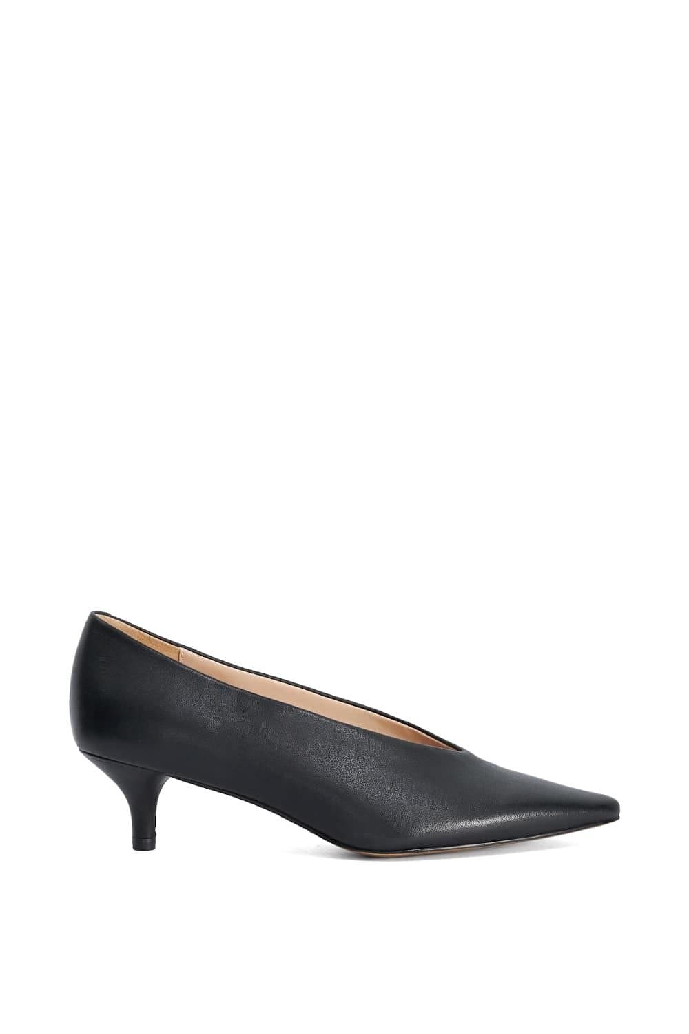 Dune London Dune London Black Leather Court Shoes