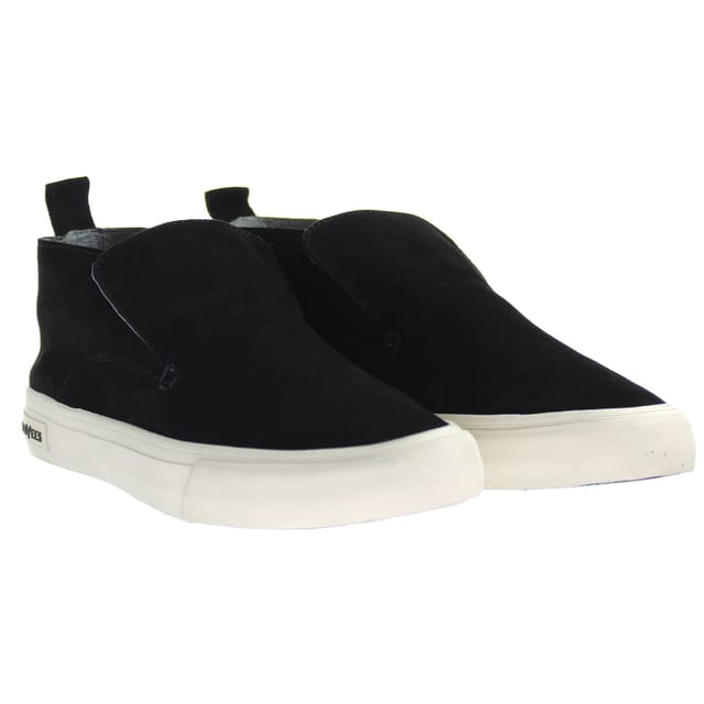 Seavees Seavees Women's Huntington Middle Slip-On Black Suede Leather Shoes - 2
